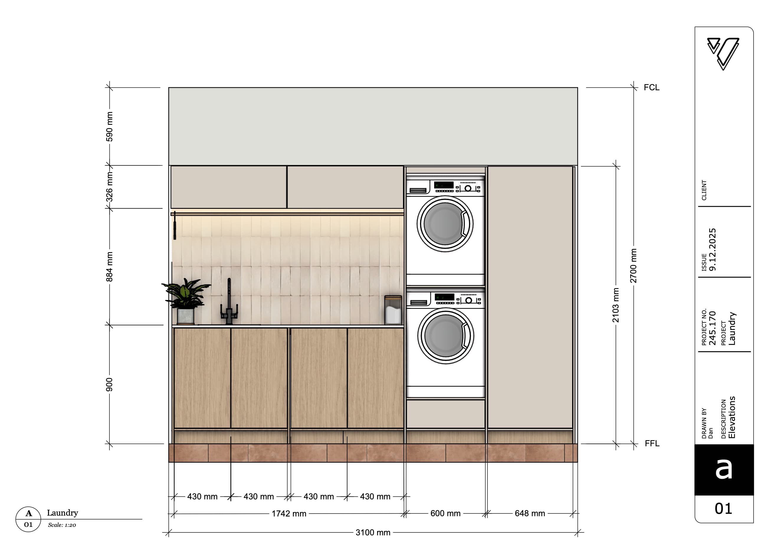 SketchUp design elevation by VIKING Design + Build